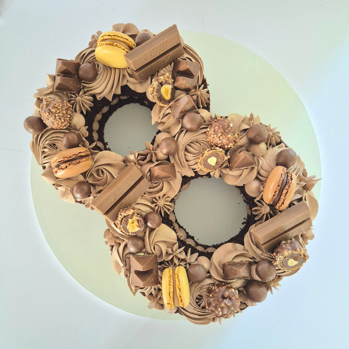 Two Numbers/Letters Cake