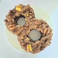 Two Numbers/Letters Cake