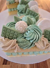 Two Numbers/Letters Cake