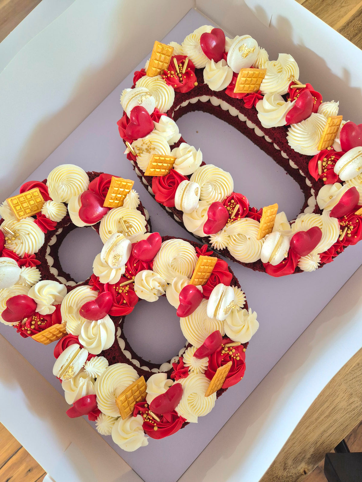 Two Numbers/Letters Cake