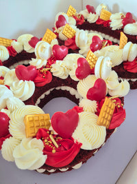 Two Numbers/Letters Cake